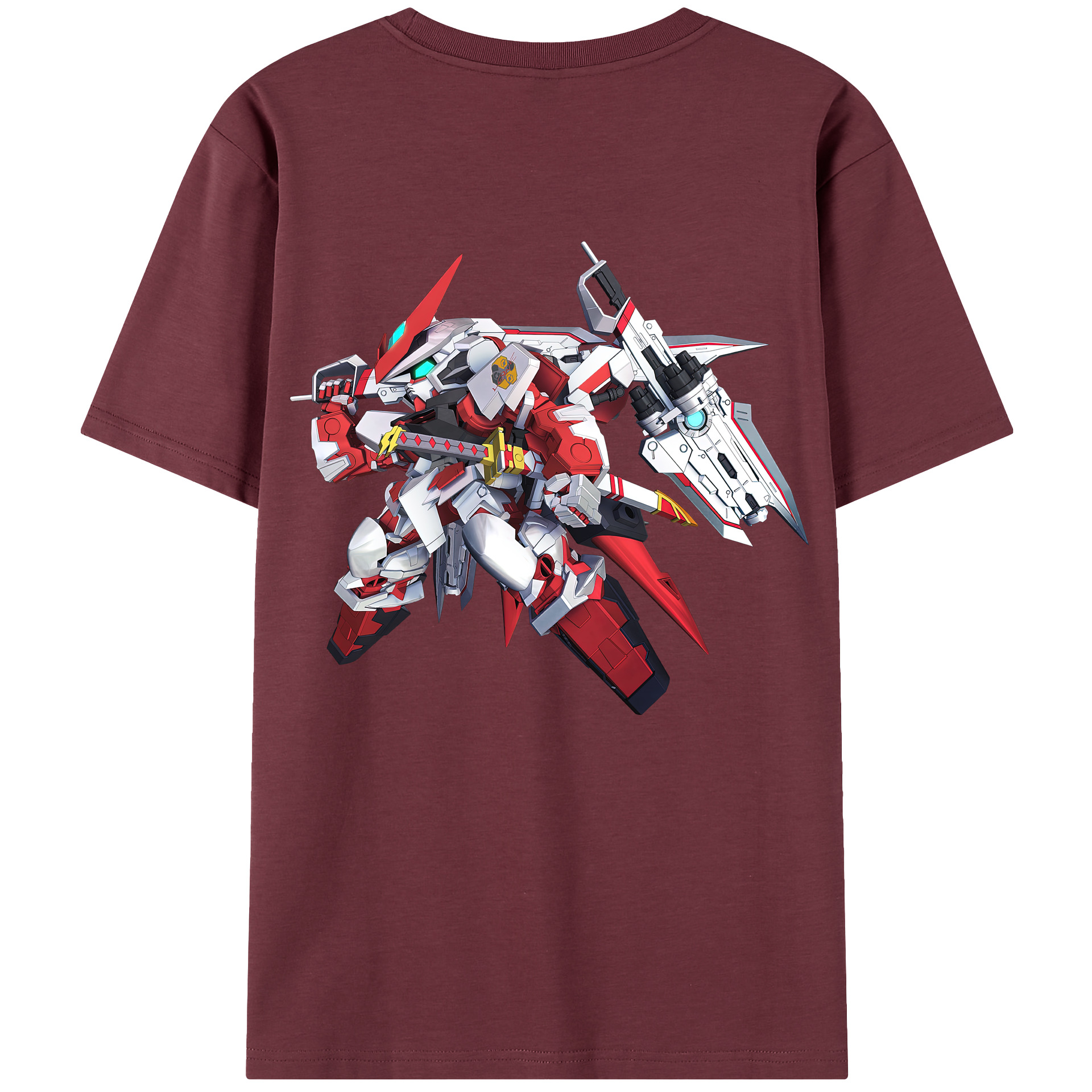 （画像用） 機動戦士ガンダム Mobile Suit Gundam 綿100％半袖Tシャツ（背面プリント）